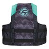 Full Throttle Adult Nylon Life Jacket - S/M - Aqua/Black 112200-505-030-22